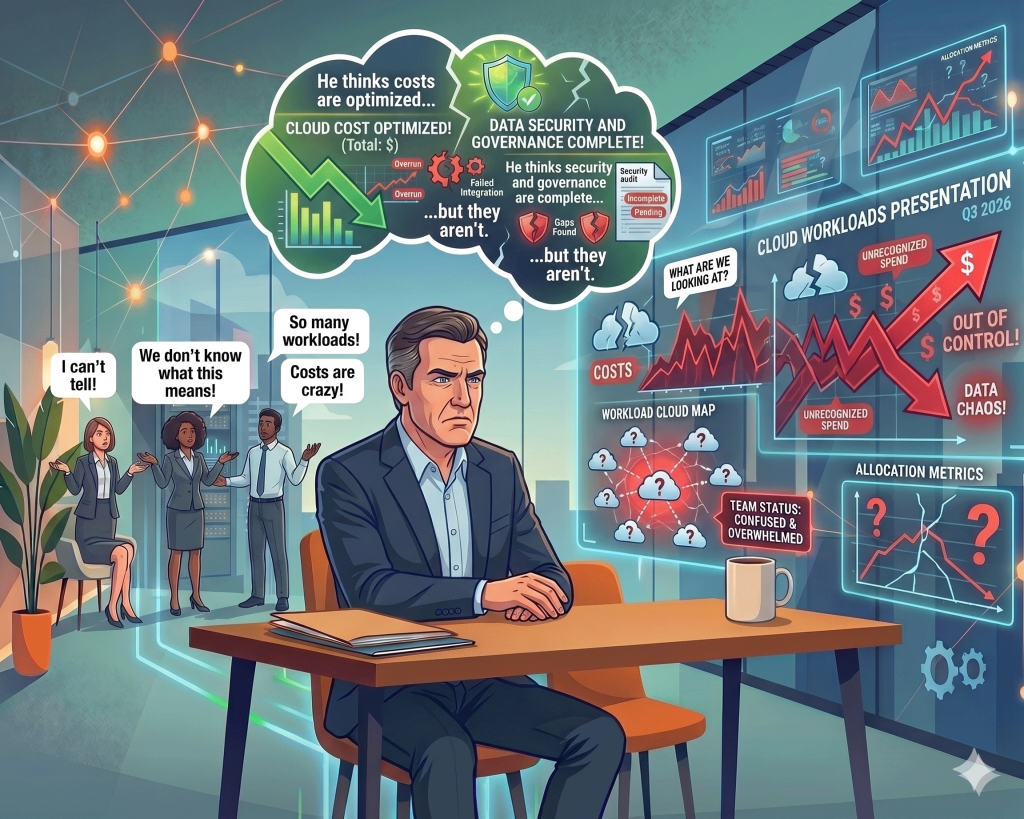 an executive wondering why things have gone wrong after migrating to the cloud